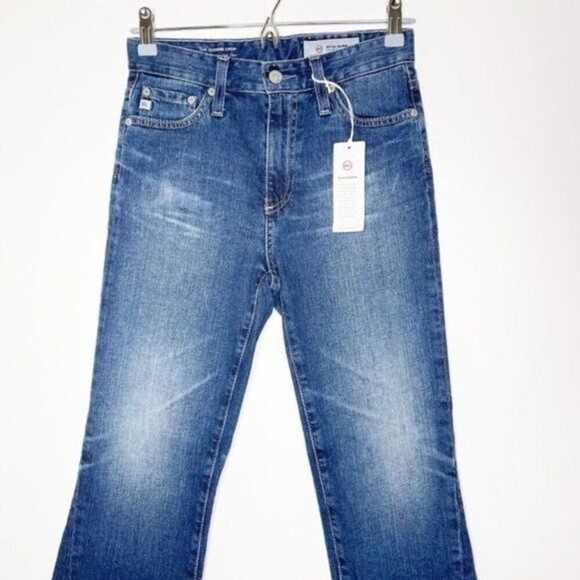 AG Quinne High Waist Crop Flare Jeans  - Picture 2 of 8